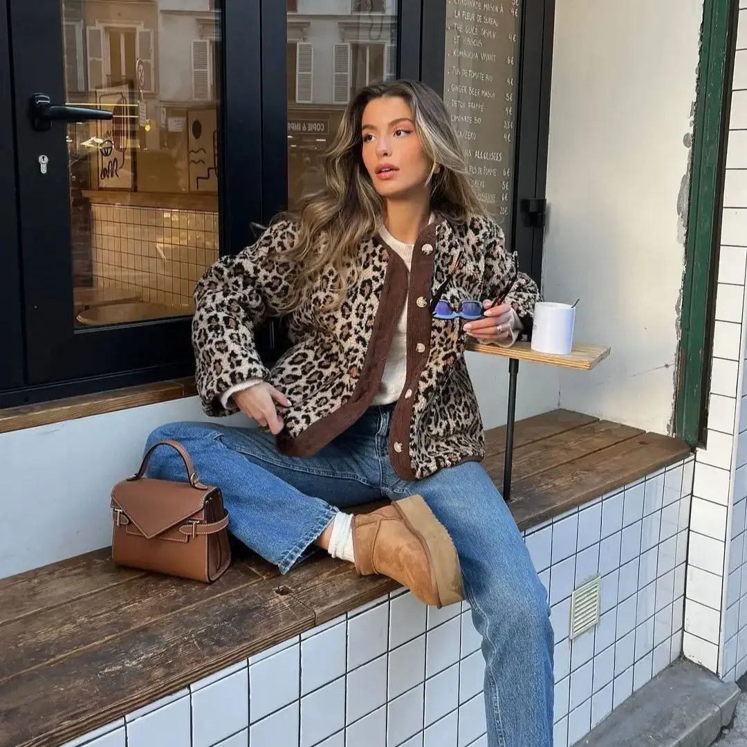 Elavita - Miriam - Stylish leopard cardigan
