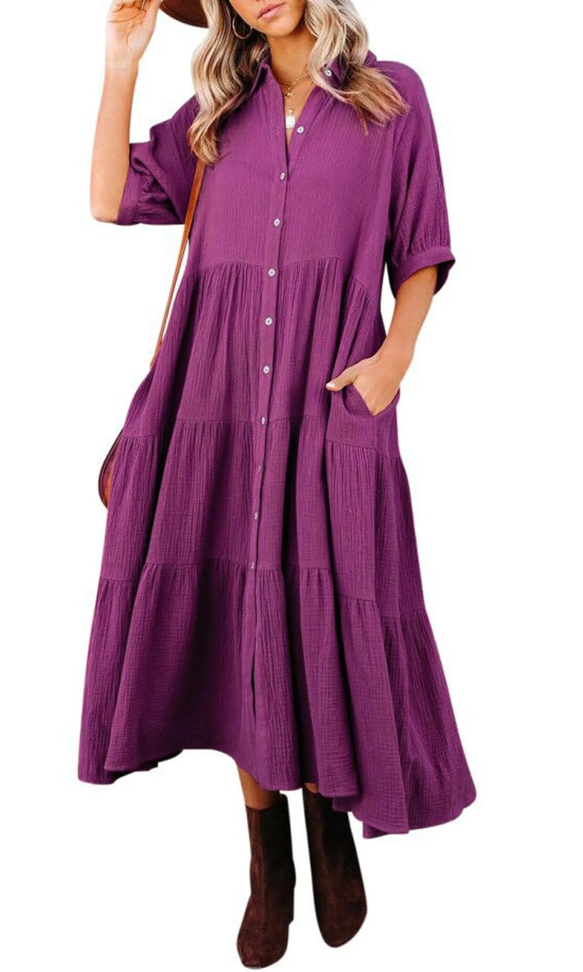 Elavita - Klara - Midi dress with pockets