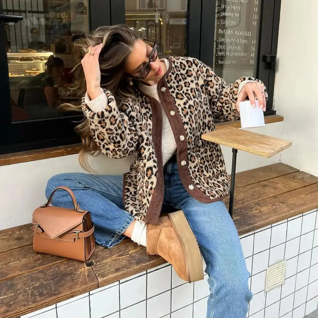 Elavita - Miriam - Stylish leopard cardigan