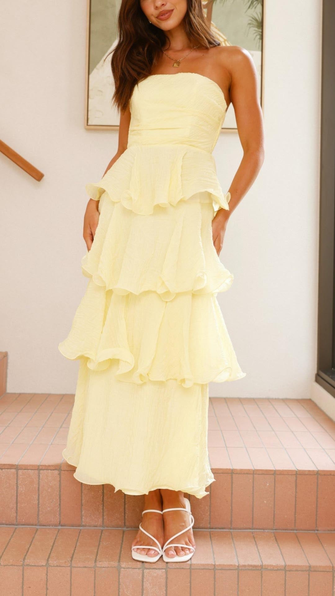 Elavita - Kate - Maxi dress with tiered ruffles