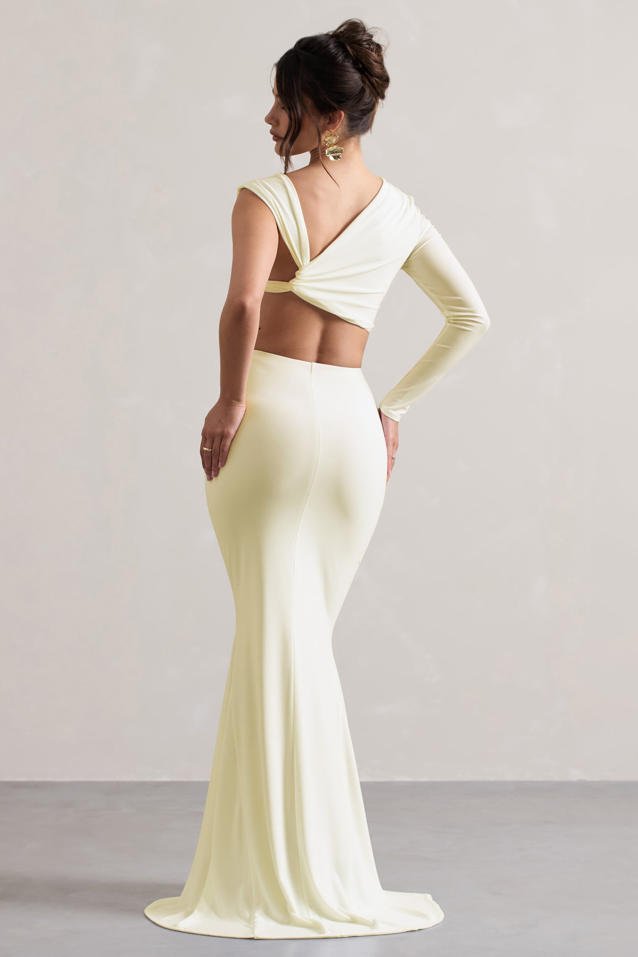 Elavita - Neomie™ | Cream Fishtail Maxi Skirt