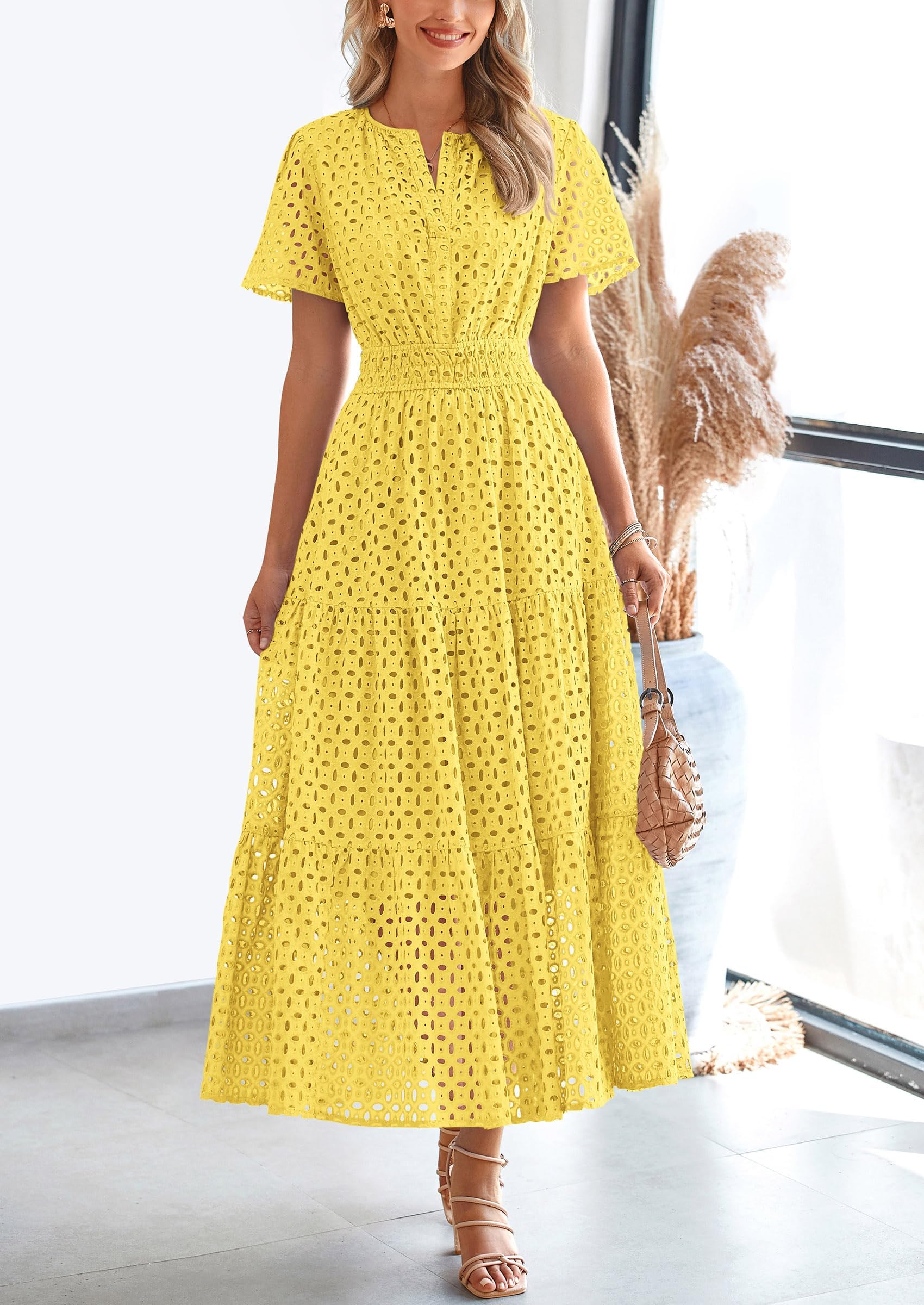 Elavita - Linette - Elegant summer dress with eyelets