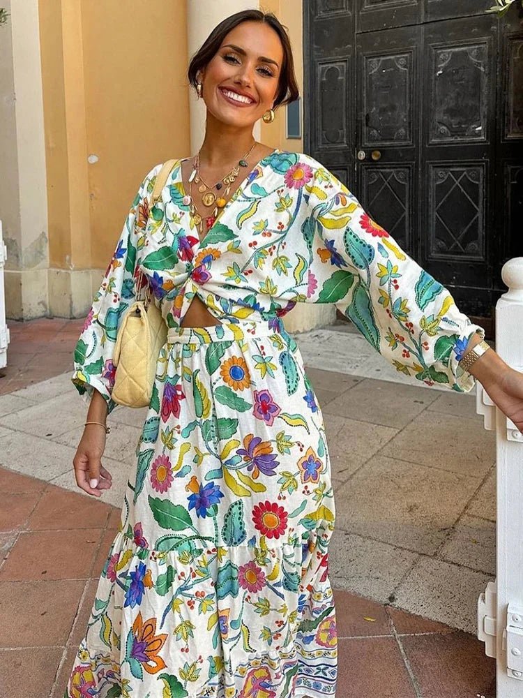 Elavita - Bea - Floral summer maxi dress