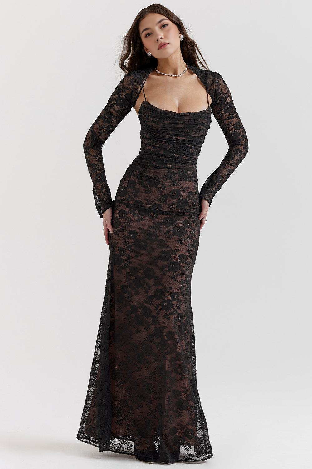 Elavita - CELESTE - Lace Maxi Dress