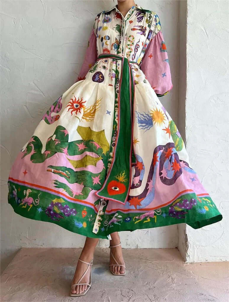 Elavita - Dorthe - Elegant Italian maxi dress.