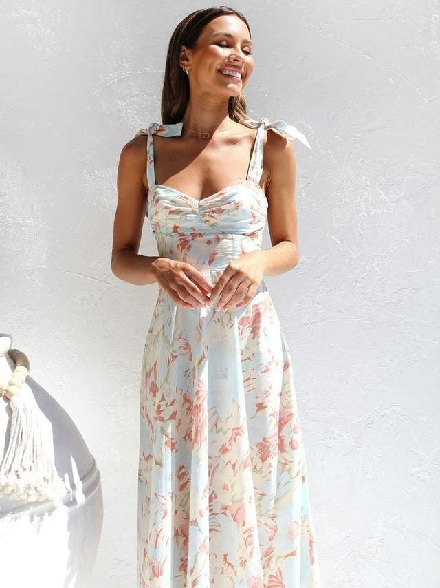 Elavita - Kira - Printed midi dress with straps