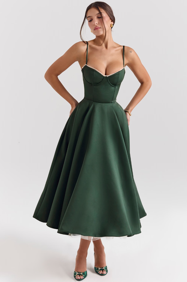 Elavita - Luce - satin midi dress