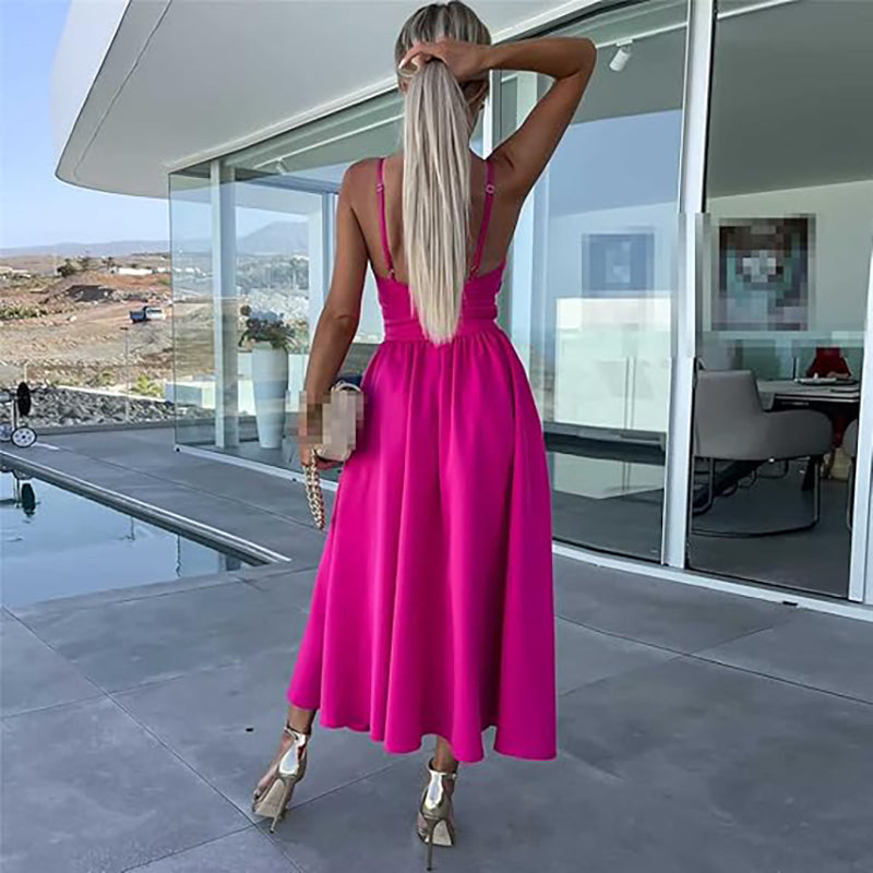 Elavita - Célestine - Spaghetti strap dress with high slit